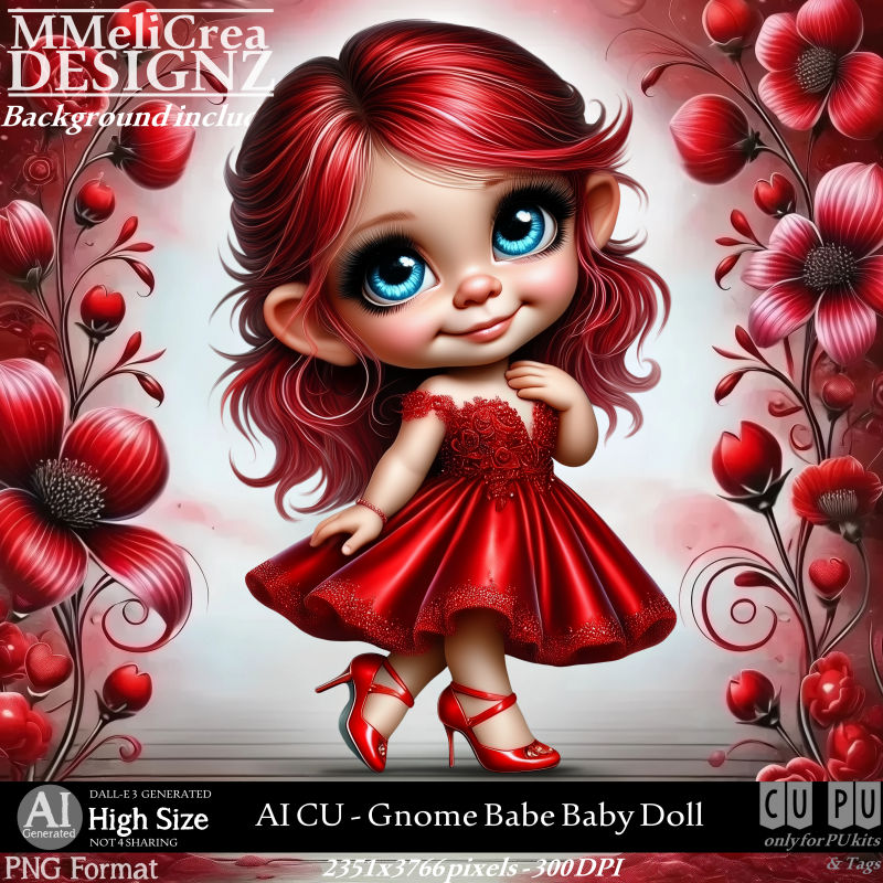 AI - CU Gnome Babe Baby Doll (CU4PU/PNG)